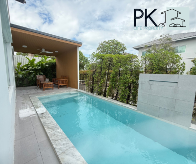 11R0432 ให้เช่า pool villa 4 ห้องนอน 3 ห้องน้ำ ราคา 120,000/เดือน โซนเกาะแก้ว
