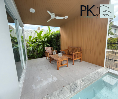 11R0432 ให้เช่า pool villa 4 ห้องนอน 3 ห้องน้ำ ราคา 120,000/เดือน โซนเกาะแก้ว