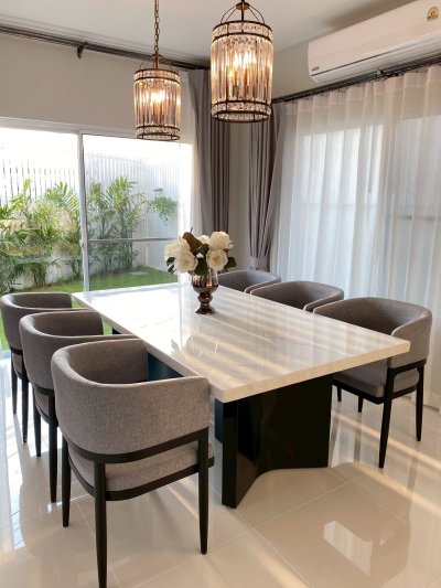 11R0435 ให้เช่าบ้านเดี่ยวสองชั้น 3 ห้องนอน 3 ห้องน้ำ ราคา 80,000/เดือน โซนเกาะแก้ว