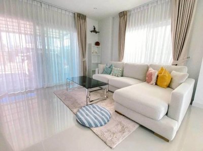 11R0447 ให้เช่าบ้านเดี่ยวสองชั้น 3 ห้องนอน 2ห้องน้ำ ขนาด 50 ตรว ราคา 40,000/เดือน โซนเกาะแก้ว