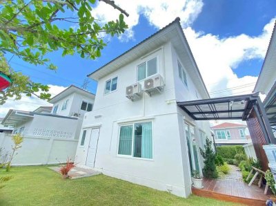 11R0447 ให้เช่าบ้านเดี่ยวสองชั้น 3 ห้องนอน 2ห้องน้ำ ขนาด 50 ตรว ราคา 40,000/เดือน โซนเกาะแก้ว
