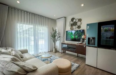 11R0448 ให้เช่าบ้านเดี่ยวสองชั้น 4 ห้องนอน 3 ห้องน้ำ ราคา 85,000/เดือน โซนเกาะแก้ว