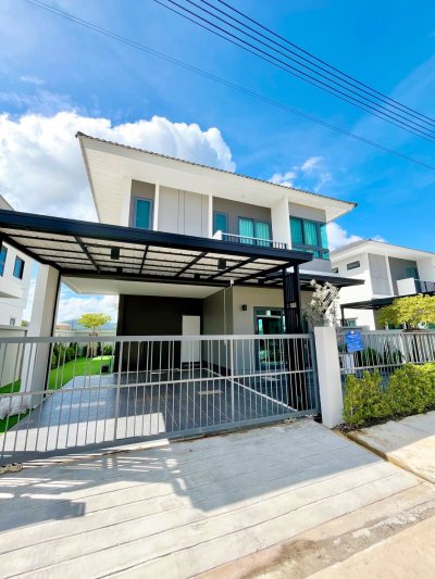 11R0456 ให้เช่าบ้านเดี่ยวสองชั้น 4 ห้องนอน 3 ห้องน้ำ ราคา 75,000/เดือน โซนเกาะแก้ว