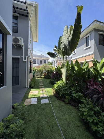 11R0488 ให้เช่าบ้านเดี่ยวสองชั้น 4 ห้องนอน 3 ห้องน้ำ ราคา 99,000/เดือน โซนเกาะแก้ว