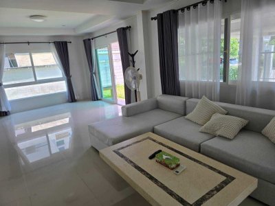 11R0493 ให้เช่าบ้านเดี่ยวสองชั้น 3 ห้องนอน 3 ห้องน้ำ ราคา 60,000/เดือน โซนเกาะแก้ว