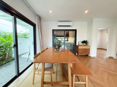 11R0494 ให้เช่าบ้านเดี่ยวสองชั้น 4 ห้องนอน 3 ห้องน้ำ ราคา 85,000/เดือน โซนเกาะแก้ว