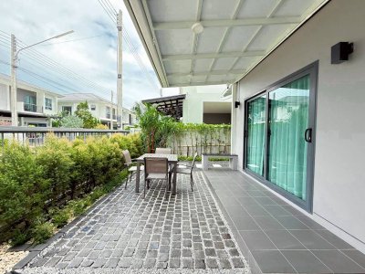 11R0494 ให้เช่าบ้านเดี่ยวสองชั้น 4 ห้องนอน 3 ห้องน้ำ ราคา 85,000/เดือน โซนเกาะแก้ว