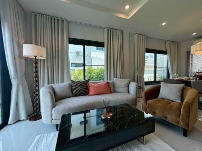 11R0495 ให้เช่าบ้านเดี่ยวสองชั้น 3 ห้องนอน 3 ห้องน้ำ ราคา 65,000/เดือน โซนเกาะแก้ว