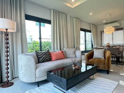 11R0495 ให้เช่าบ้านเดี่ยวสองชั้น 3 ห้องนอน 3 ห้องน้ำ ราคา 65,000/เดือน โซนเกาะแก้ว