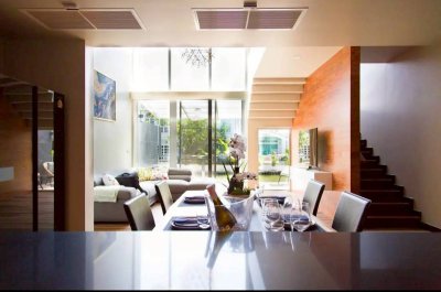 11R0498 ให้เช่าบ้านเดี่ยวสองชั้น 3 ห้องนอน 4 ห้องน้ำ ราคา 110,000/เดือน โซนเกาะแก้ว