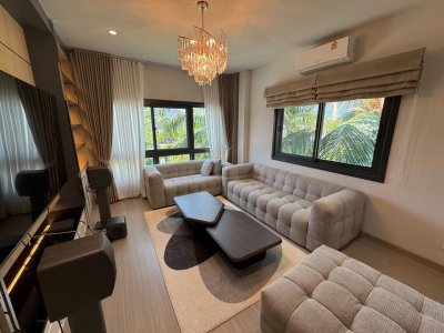 11R0522 ให้เช่าบ้านเดี่ยวสองชั้น 4 ห้องนอน 4 ห้องน้ำ ราคา 85,000/เดือน โซนเกาะแก้ว