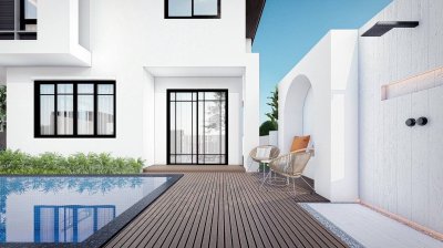 11S0070 Pool villa  for sale  14,900,000 These pool villa will offer over 70 sq.w  3 bedroom 3 bathroomThis is contemporary villa located in Kohkeaw .