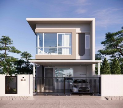 11S0083 ขายบ้านเดี่ยวสองชั้น 3 ห้องนอน 3 ห้องน้ำ ราคา 4,190,000 บาท โซนเกาะแก้ว