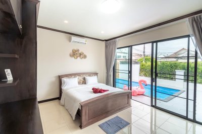 12R0252 This pool villa 3 bedroom 3 bathroom with swimming 65,000/month the house location at Talang