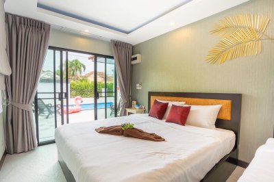 12R0252 This pool villa 3 bedroom 3 bathroom with swimming 65,000/month the house location at Talang