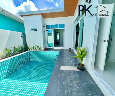 12R0312 ให้เช่า pool villa 2ห้องนอน 2ห้องน้ำ ราคา 50,000/เดือน โซนถลาง