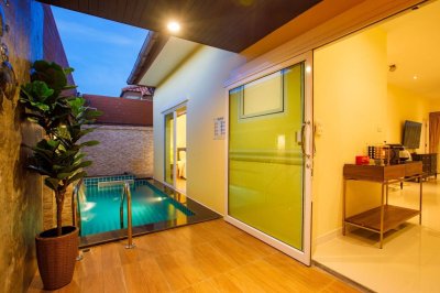 12R0323 ให้เช่า pool villa 3 ห้องนอน 2 ห้องน้ำ ราคาให้เช่า 55,000 ต่อเดือน เฟอร์นิเจอร์ครบครัน โซนถลาง