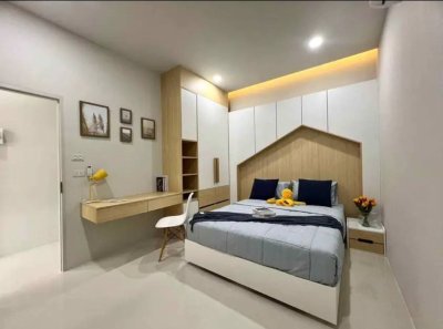 12R0337 ให้เช่าบ้านแฝดสองชั้น 2ห้องนอน 2ห้องน้ำ ราคา 45,000/เดือน โซนถลาง