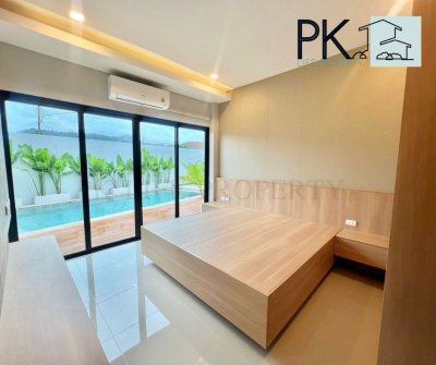 12R0382 ให้เช่า pool villa 3ห้องนอน 3ห้องน้ำ ราคา 65,000/เดือน โซนถลาง