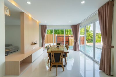 12R0411 ให้เช่า pool villa 3 ห้องนอน 2 ห้องน้ำ ราคา 145,000เดือน โซนถลาง