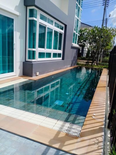 12R0527 Pool villa ให้เช่า 4 ห้องนอน 3 ห้องน้ำ ราคา 90,000/เดือน โซนถลาง