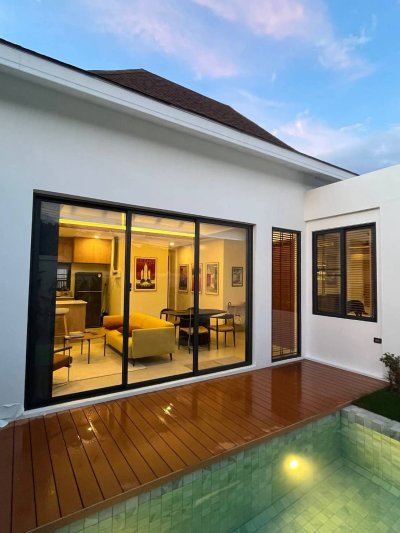 12R0608 Pool villa ให้เช่า 2 ห้องนอน 2 ห้องน้ำ ราคา 65,000/เดือน โซนถลาง