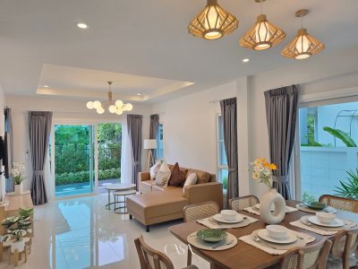12R0625 ให้เช่าบ้านเดี่ยวสองชั้น 4 ห้องนอน 3 ห้องน้ำ ราคา 65,000/เดือน โซนถลาง