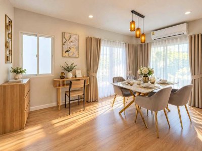 12R0630 ให้เช่าบ้านเดี่ยวสองชั้น 3 ห้องนอน 3 ห้องน้ำ ราคา 68,000/เดือน โซนถลาง