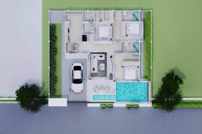 13R0217 ให้เช่า pool villa 3 ห้องนอน 4 ห้องน้ำ ราคา 120,000/เดือน โซนป่าคลอก,ถลาง