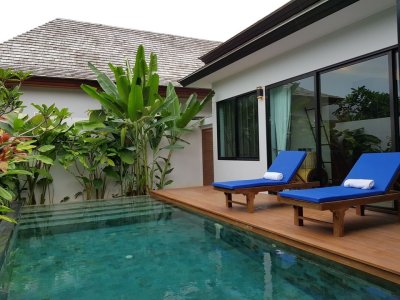 1R0083 This pool villa 2 bedroom 2 bathroom 60,000/month the house location close to airport