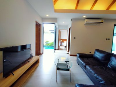 1R0090 ให้เช่า pool villa 2 ห้องนอน 2 ห้องน้ำ ราคา 60,000/เดือน โซนสนามบิน