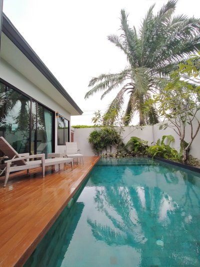 1R0090 ให้เช่า pool villa 2 ห้องนอน 2 ห้องน้ำ ราคา 60,000/เดือน โซนสนามบิน