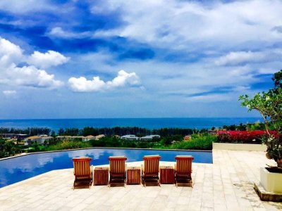 1R0097 This Seaview pool villa 3bedroom 3 bathroom 250,000/month close to Naithon beach