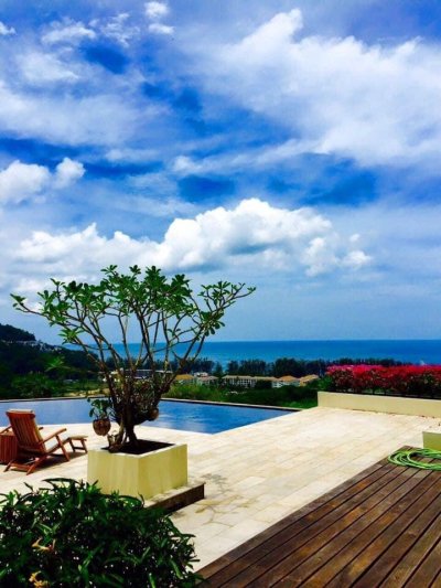 1R0097 This Seaview pool villa 3bedroom 3 bathroom 250,000/month close to Naithon beach