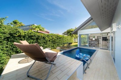 1R0163 ให้เช่า pool villa 2 ห้องนอน 2 ห้องน้ำ ราคา 60,000/เดือน โซนสนามบิน