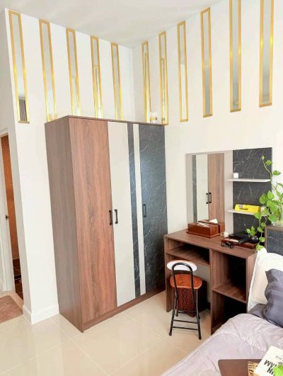 1R0166 ให้เช่าบ้านแฝดชั้นเดียว 2 ห้องนอน 2 ห้องน้ำ ราคา 23,000/เดือน โซนสนามบิน