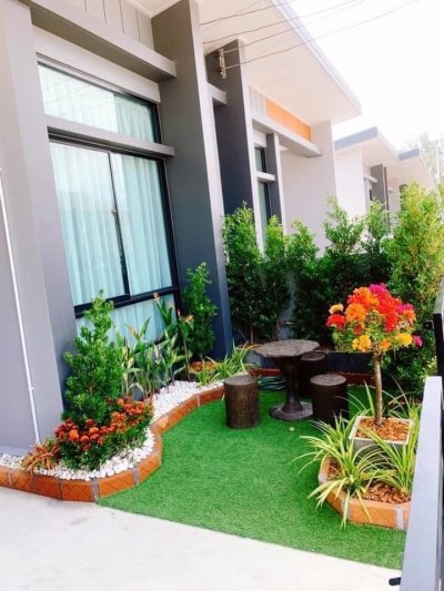 1R0171 ให้เช่าบ้านแฝดชั้นเดียว 2 ห้องนอน 2 ห้องน้ำ ราคา 25,000/เดือน โซนสนามบิน