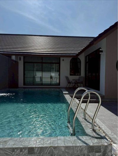 1R0178 ให้เช่า pool villa 2 ห้องนอน 2 ห้องน้ำ ราคา 70,000/เดือน โซนสนามบิน