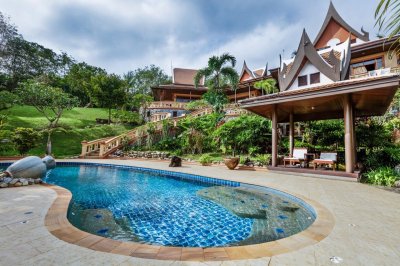 2R0182 Pool villa for rent 7bedroom 6bathroom 300,000/month at cherng talay have fully furnished