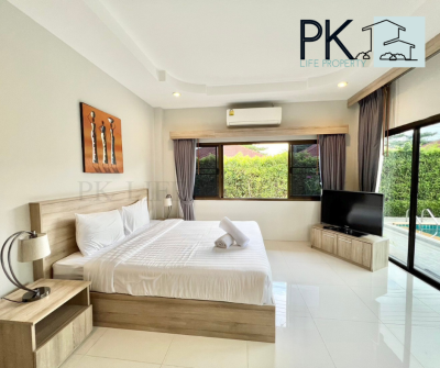 2R0286 This pool villa 3 bedroom 3 bathroom 120,000/month location at Cherng Talay , Thalang