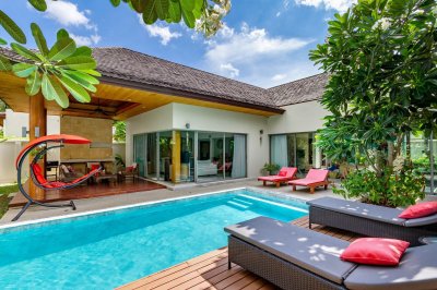 2R0392 This pool villa 3bedroom 2 bathroom 180,000/month  at Cherng Talay,thalang