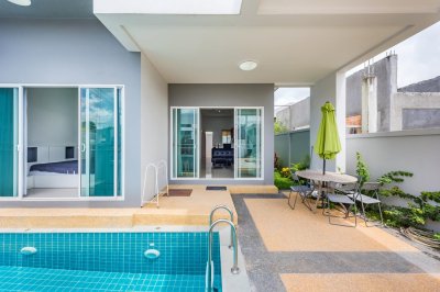 2R0413 This pool villa 2 bedroom 2bathroom 50,000/month the house location at Cherng Talay,Thalang
