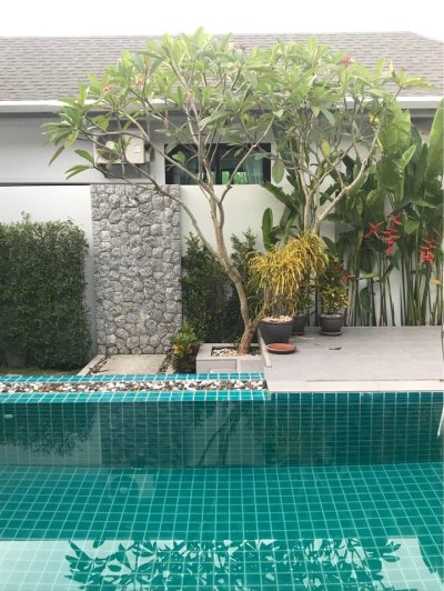 2R0495 This pool villa 3bedroom 3bathroom 120,000/month the house location at cherng talay,thalang