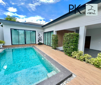 2R0642 ให้เช่า pool villa 3ห้องนอน 3 ห้องน้ำ ขนาด 300 ตรม ราคา100,000เดือน โซนเชิงทะเล
