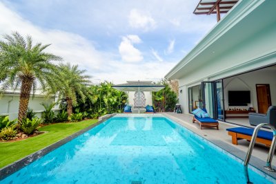 2S0104 Pool villa  for sale 25,000,000 These pool villa will offer over 535 sq.m   3 bedroom 4 bathroomThis is contemporary villa located in Cherng Talay .