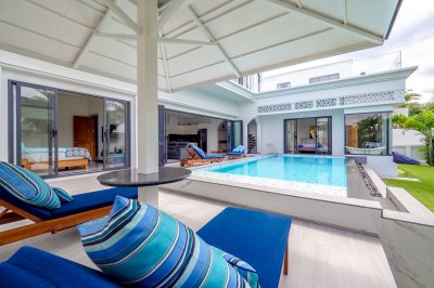 2S0104 Pool villa  for sale 25,000,000 These pool villa will offer over 535 sq.m   3 bedroom 4 bathroomThis is contemporary villa located in Cherng Talay .