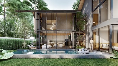 2S0153 Pool villa for sale 24,800,000 baht 4 bedrooms 5 bathrooms at cherngtalay have fully furnished