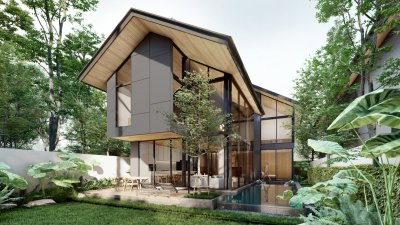 2S0153 Pool villa for sale 24,800,000 baht 4 bedrooms 5 bathrooms at cherngtalay have fully furnished