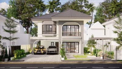 2S0222 ขายบ้านเดี่ยวสองชั้น ราคา 7,590,000 บาท 3 ห้องนอน 3 ห้องน้ำ โซนเชิงทะเล,ถลาง