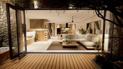 2S0254 Pool villa for sale 15,915,825 baht 2 bedroom 2 bathroom at cherngtalay